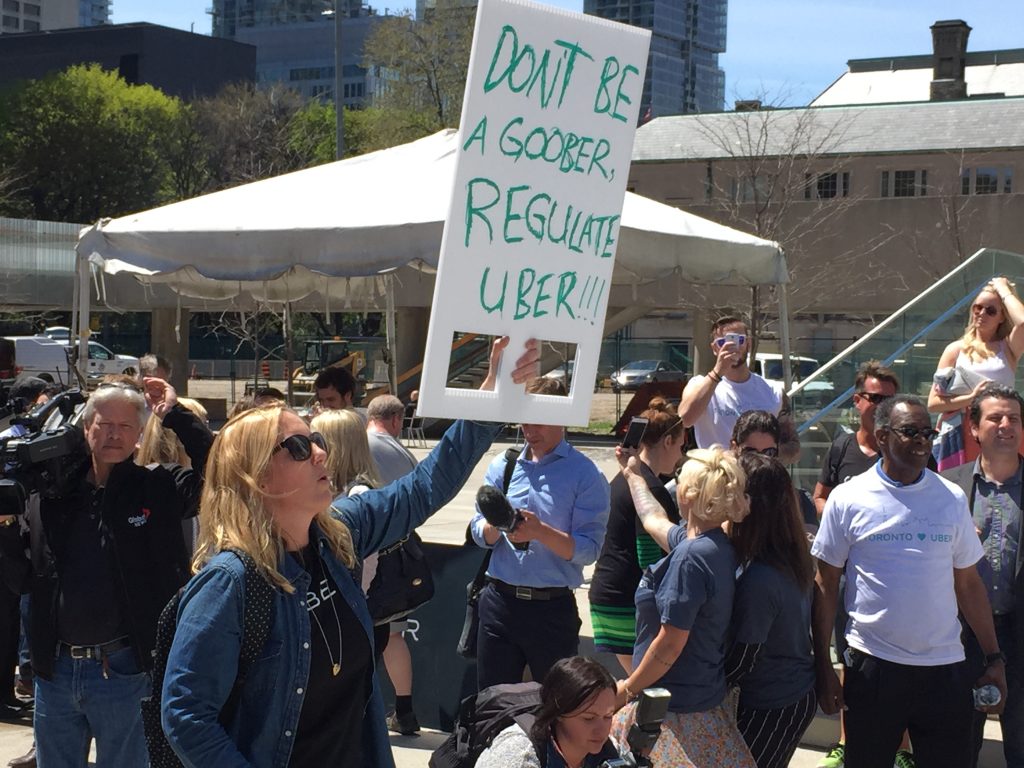 Uber Toronto rally | BetaKit Uber Toronto rally