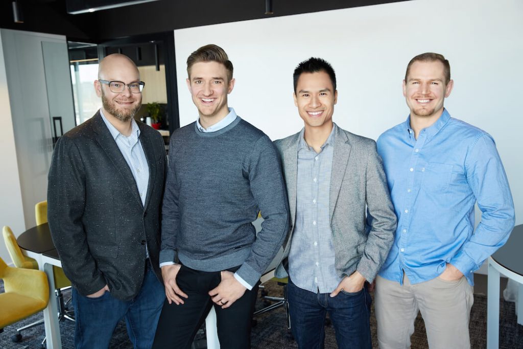 Neo Financial founders, and Chris Simair | BetaKit