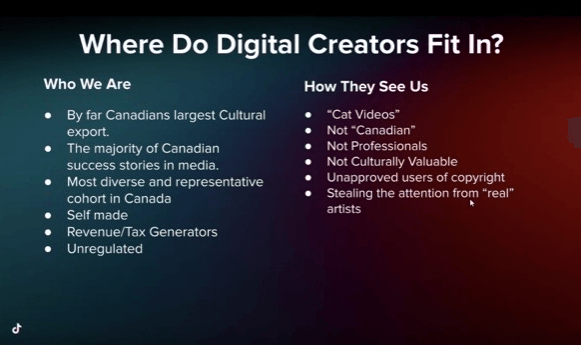 TikTok DFC C-11 presentation slide