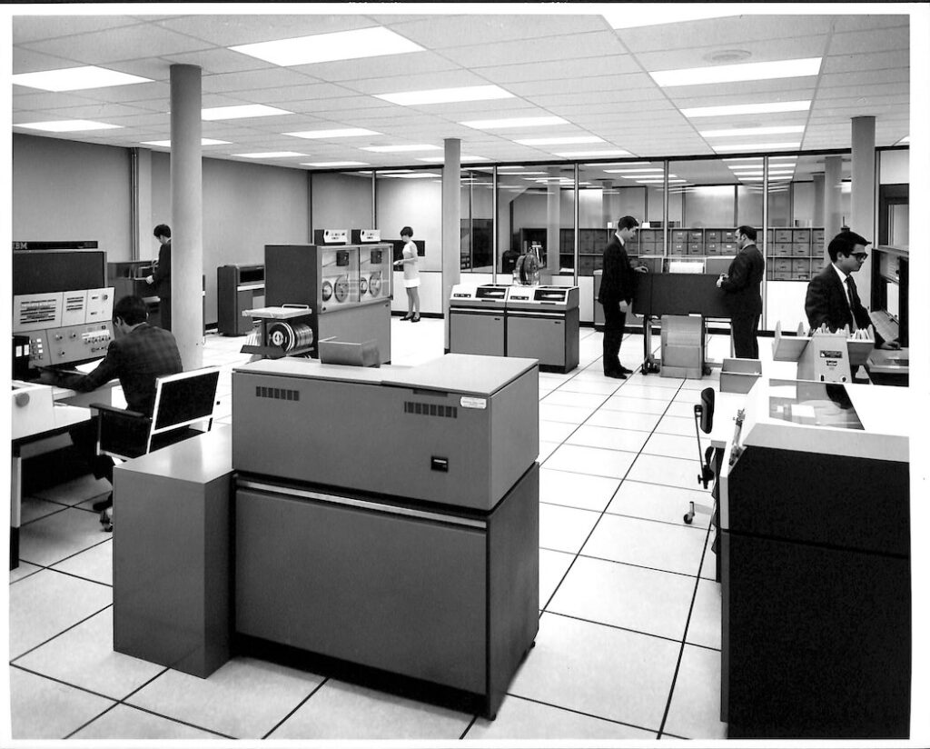 IBM computer system at Vancouver Data Centre Vancouver BC 1969 