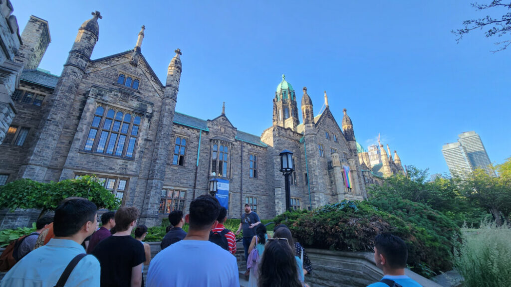 The spooky history tour at the University of Toronto’s Massey College.
